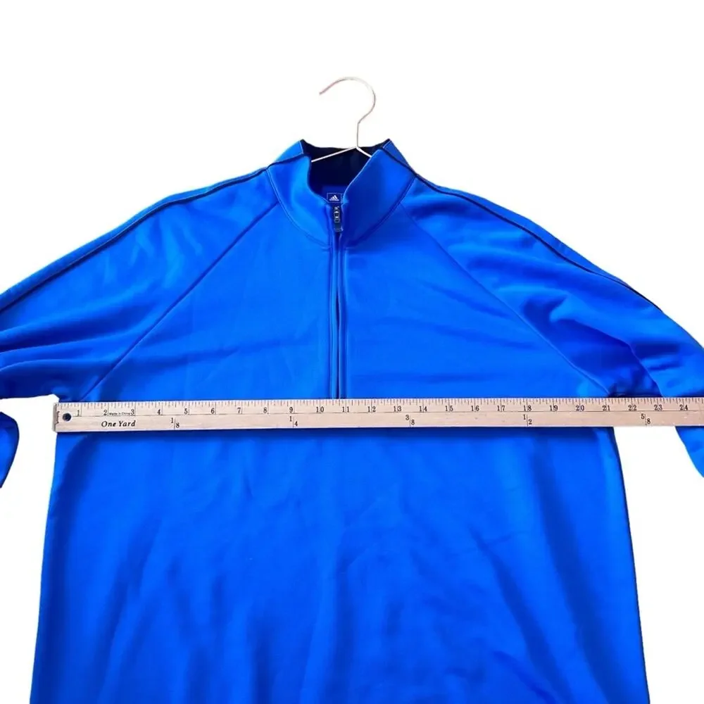 Adidas climalite zip  pull over golf size medium